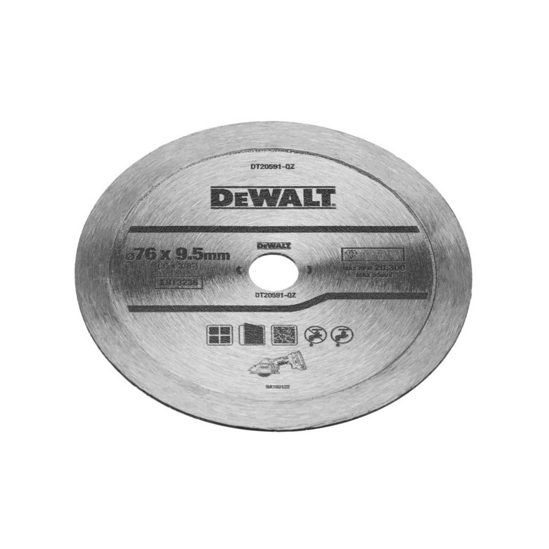 Tarcza diamentowa 76x10mm do DCS438 DeWALT DT20591