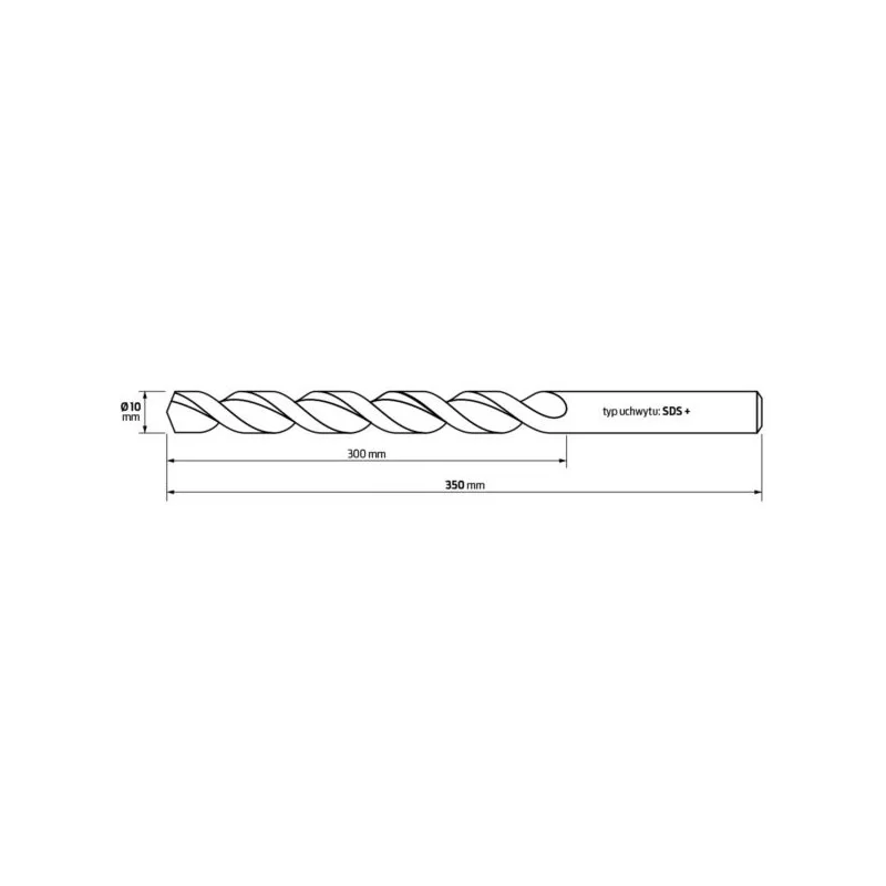 Wiertło bet. 10x350/290mm SDS+ PREMIUM HiKOKI