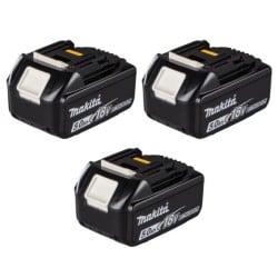 COMBO Makita DLX3157TJ: wkrętarka DDF486, młotowiertarka DHR243, szlifierka kątowa DGA506 + 3x5Ah, ładowarka + 2 walizki MakPac