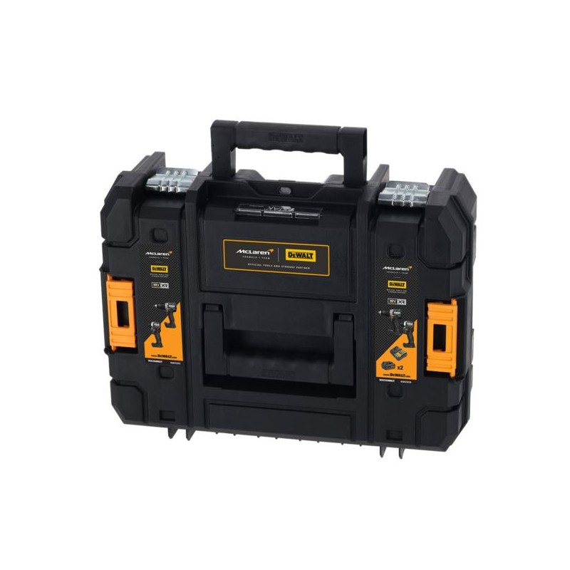 Zestaw COMBO DeWALT DCK200MM2T McLaren F1 wkrętarka DCD85M i zakrętarka DCF85M + 2x4Ah, ładowarka i walizka