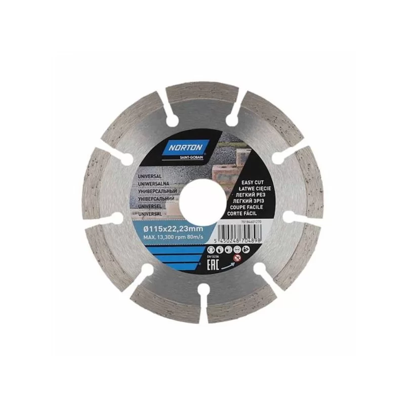 Tarcza diamentowa segmentowa Norton VULCAN UNIVERSAL 115mm
