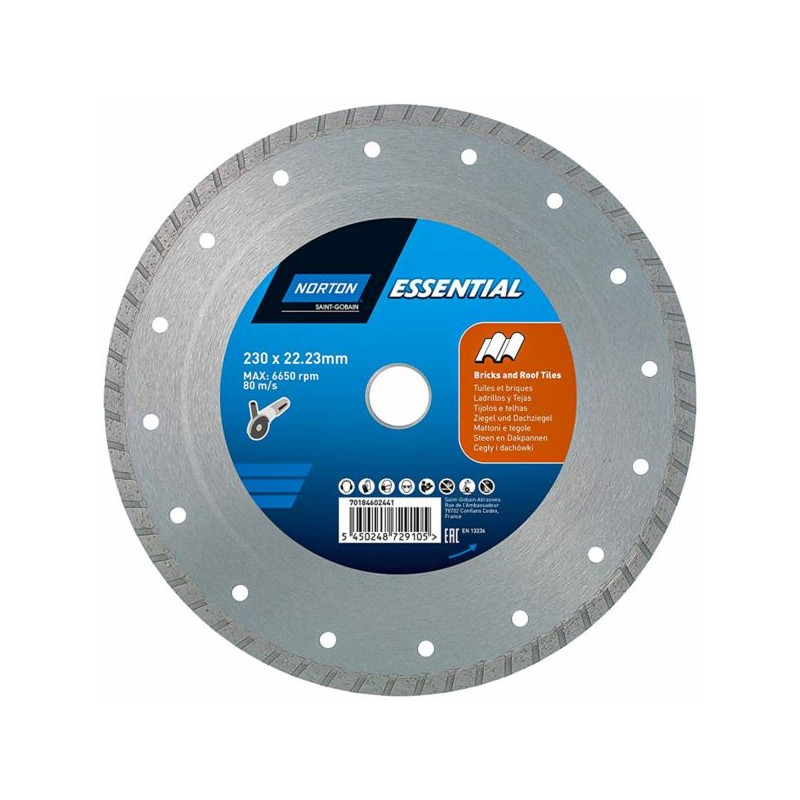 Tarcza diamentowa 230mm do cegły ESSENTIAL NORTON