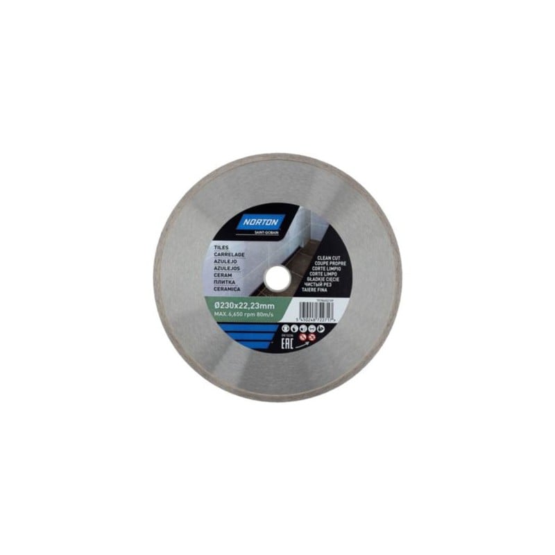 Tarcza diamentowa pełna Norton VULCAN CERAMIC 230 x 22,23 mm do płytek