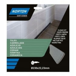 Tarcza diamentowa pełna Norton VULCAN CERAMIC 230 x 22,23 mm do płytek