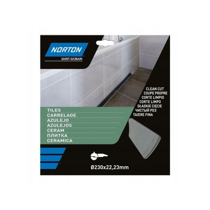 Tarcza diamentowa pełna Norton VULCAN CERAMIC 230 x 22,23 mm do płytek