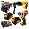 Zestaw DCF787 + DCH133 2x4Ah DeWalt DCK2023M2T-QW