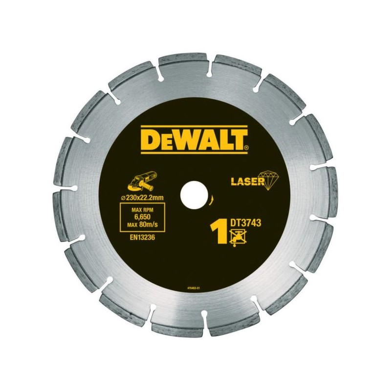 Tarcza diamentowa do betonu 230mm DeWALT DT3743