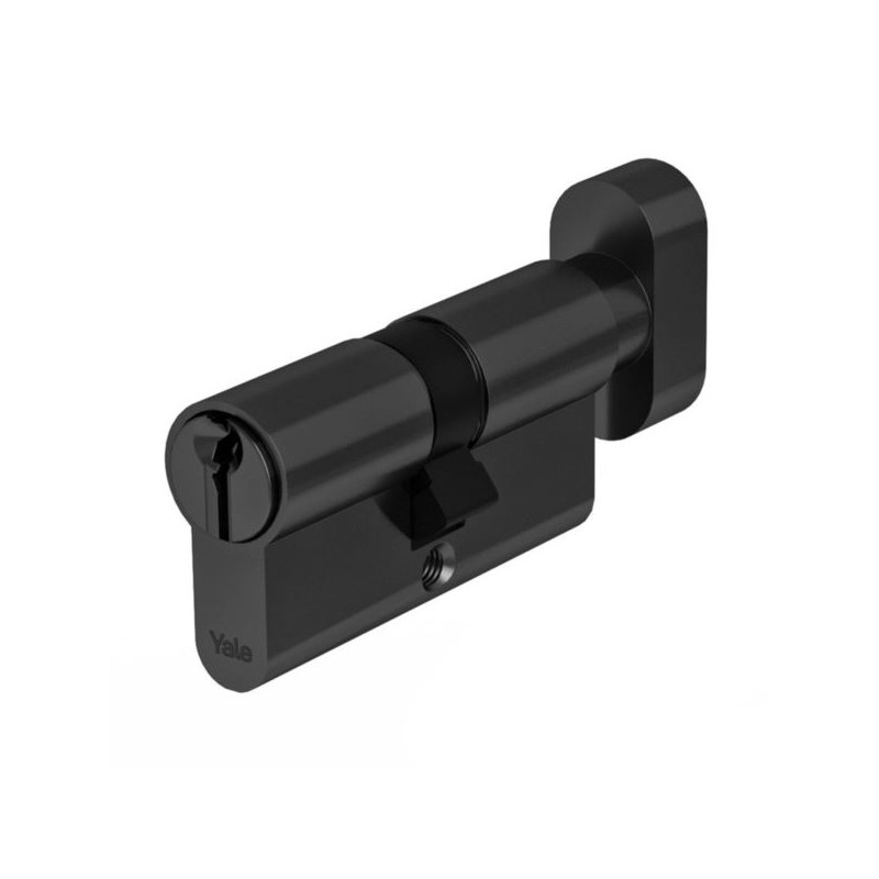 Wkładka z gałką do drzwi zamka 80G/40 czarna, Yale Assa Abloy