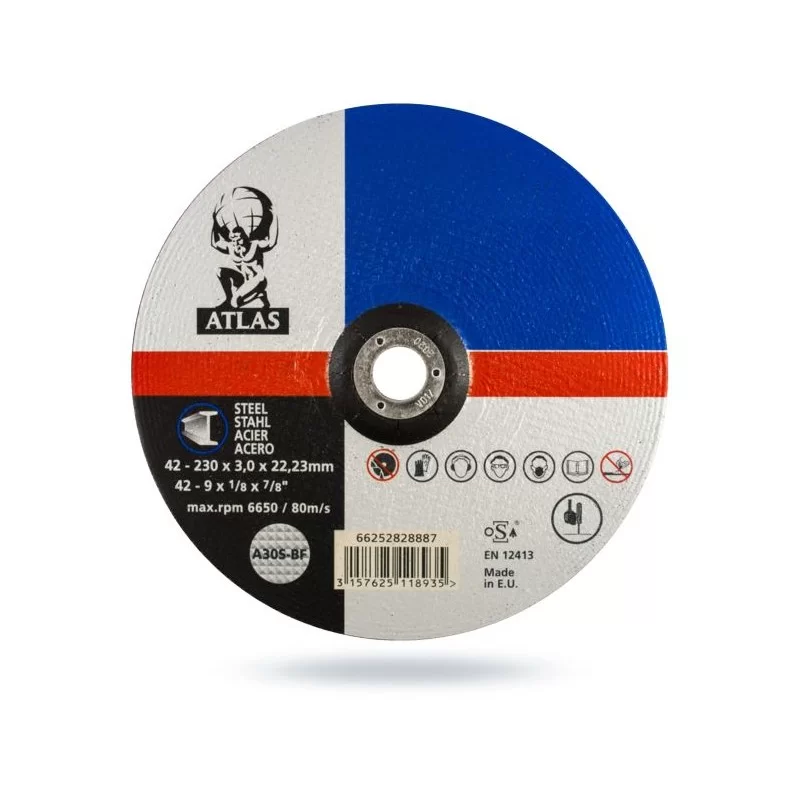 Tarcza do cięcia metalu 230mm INOX ATLAS Norton