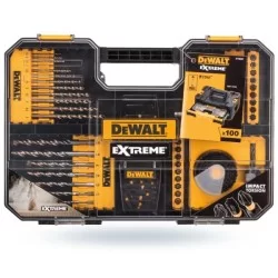 Zestaw 100 bitów wierteł nasadek DEWALT DT70620T