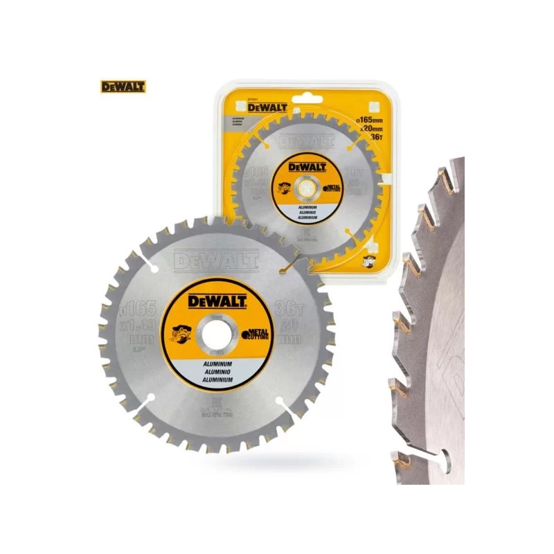 Tarcza 165x36T 20mm DEWALT DT1911 do aluminium