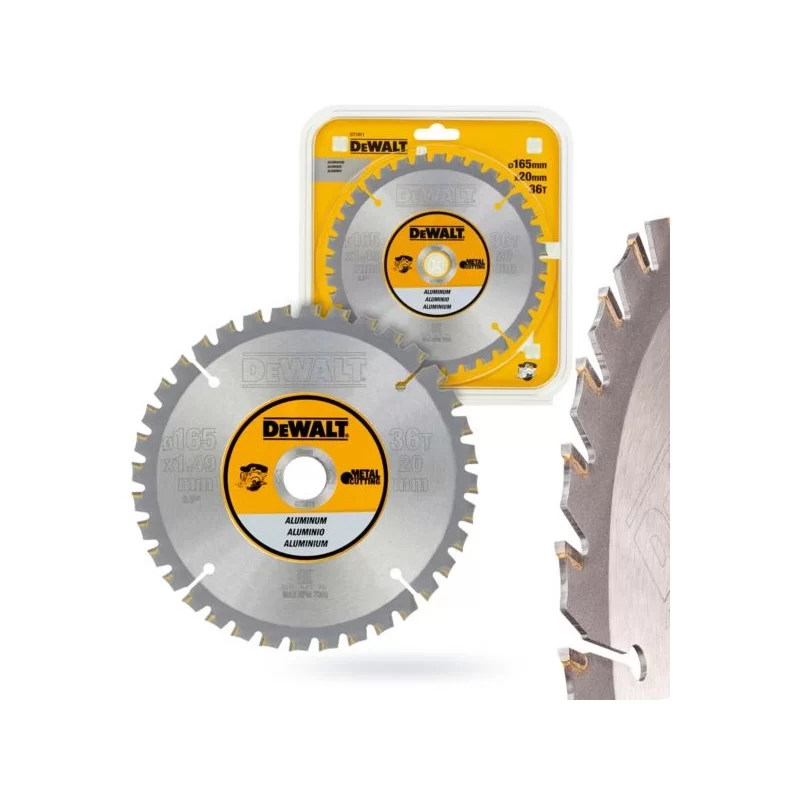 Tarcza 165x36T 20mm DEWALT DT1911 do aluminium