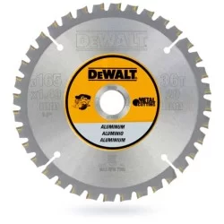 Tarcza 165x36T 20mm DEWALT DT1911 do aluminium
