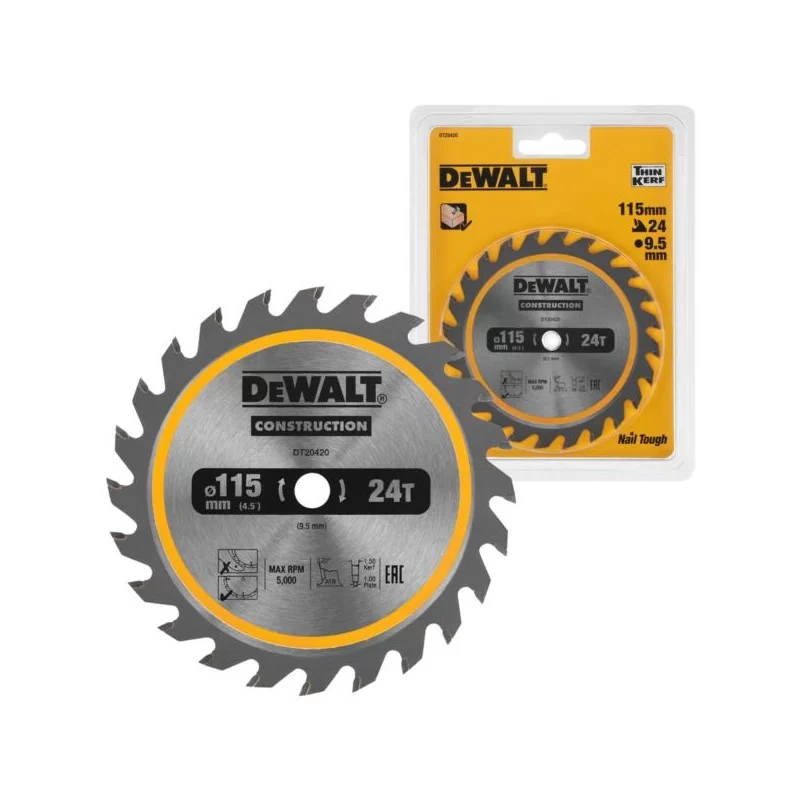 Piła tarczowa 115x24z x 9,5 z widią DeWalt DT2042
