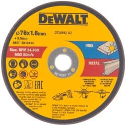 3x Tarcza do metalu 75x1,6mm DCS438 DeWALT DT20592