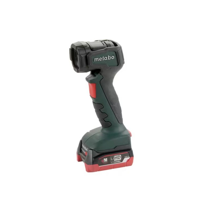 Latarka akumulatorowa Metabo 600788000 12V LED 210lm, 12-pozycyjna głowica, aku 2 Ah + ładowarka