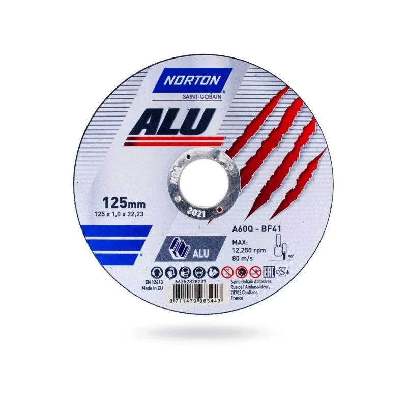 Tarcza do aluminium 125x1,0 NORTON