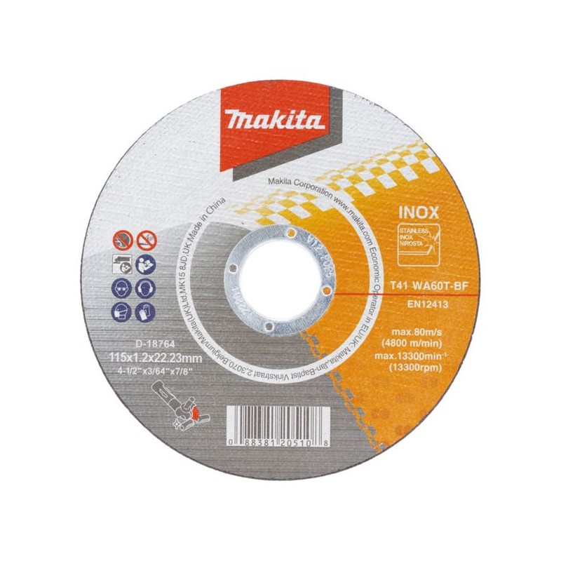 Tarcza do cięcia metalu Makita D-18764 115x1,2mm INOX