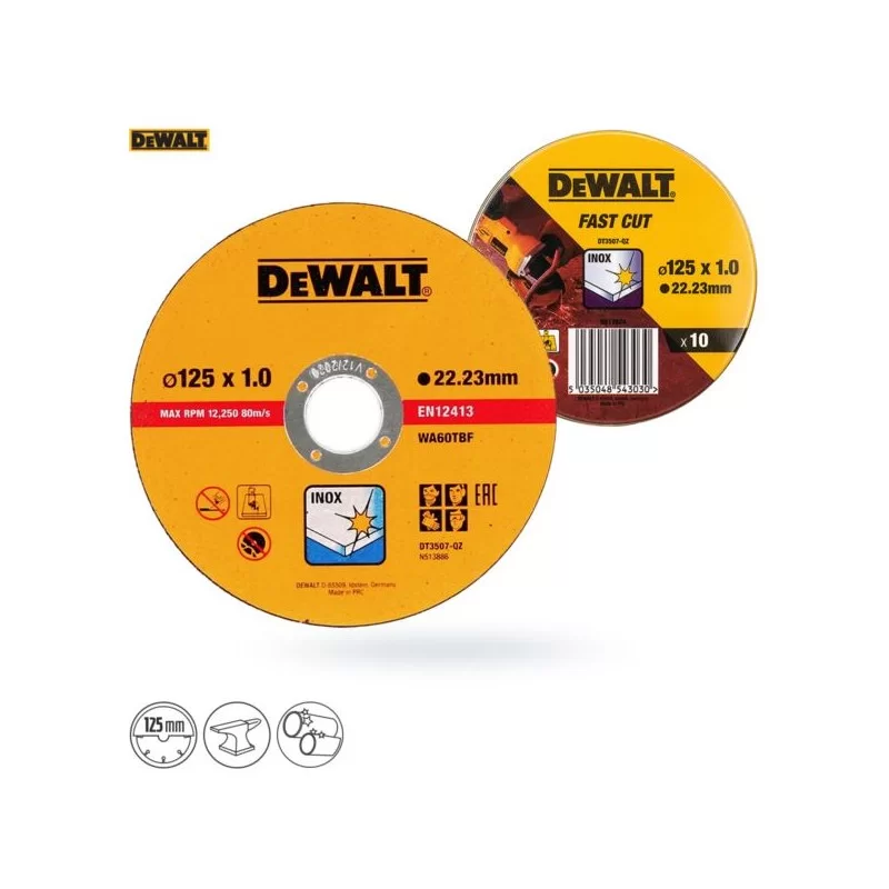 Tarcza do metalu DeWALT DT3507 125x1,0 DYSK-10szt