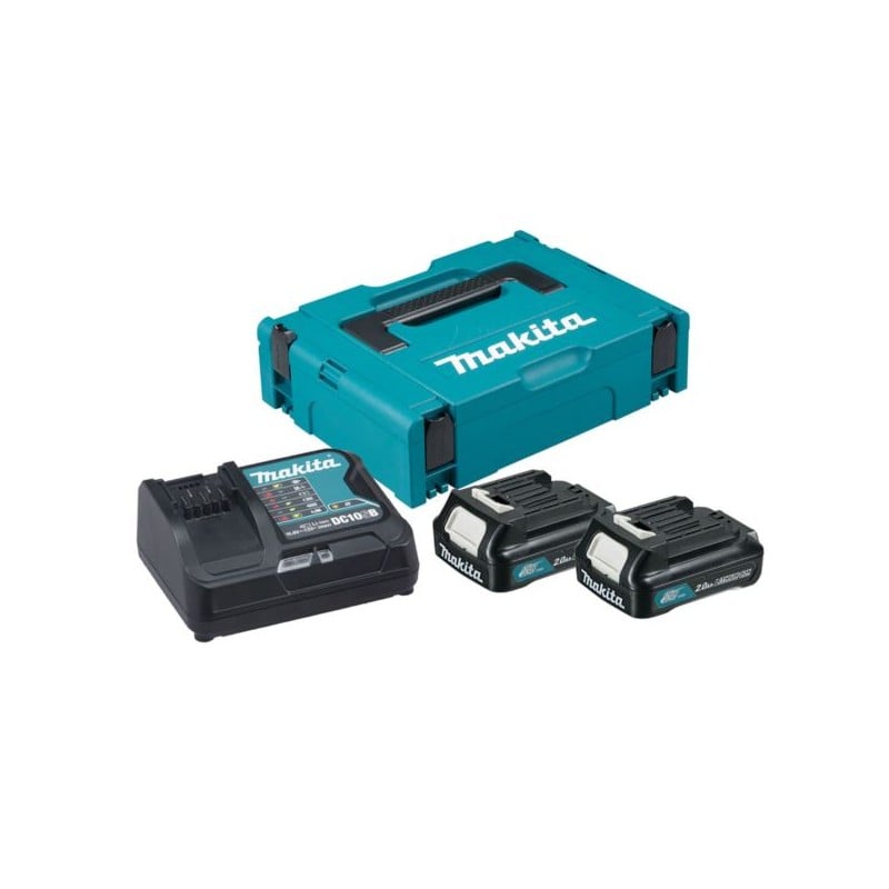 Zestaw zasilający Makita 197658-5 CXT 12V ładowarka akumulatory 2x2,0Ah walizka