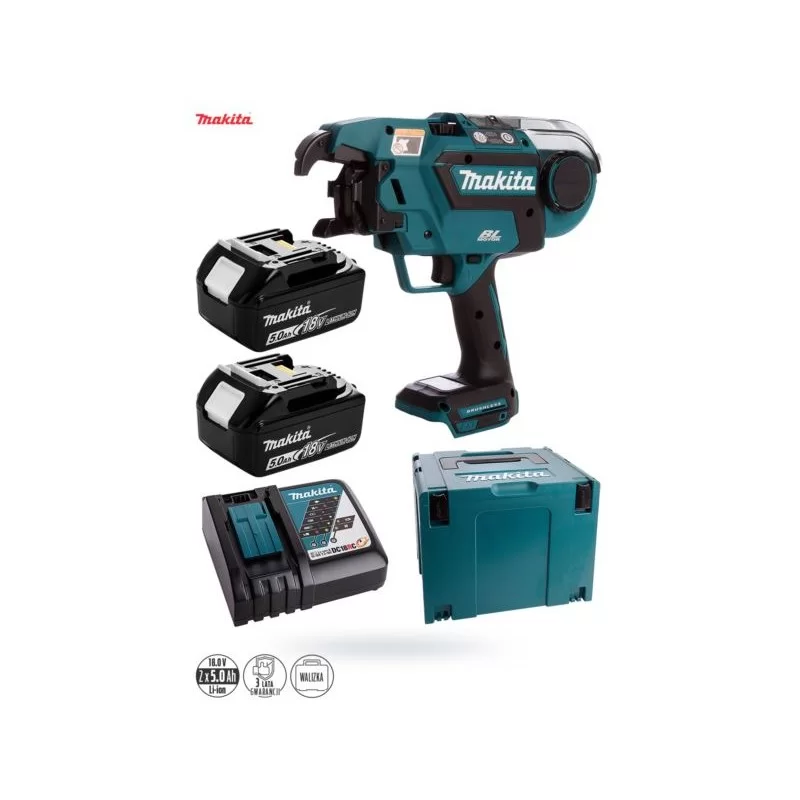 Wiązarka do zbrojeń 18V 2x5Ah DTR180RTJ MAKITA