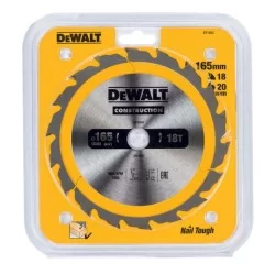 Piła tarczowa do drewna DeWALT DT1933 165x20mm 18T z widią