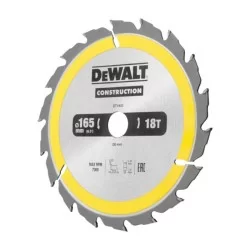 Piła tarczowa do drewna DeWALT DT1933 165x20mm 18T z widią