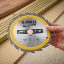 Piła tarczowa do drewna DeWALT DT1933 165x20mm 18T z widią