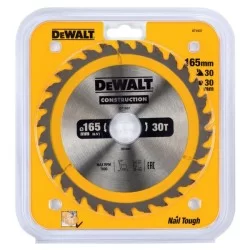 Piła tarczowa do drewna DeWALT DT1937 165x30mm 30T z widią