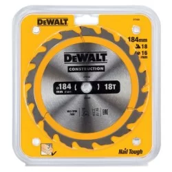 Piła tarczowa do drewna DeWALT DT1938 184x16mm 18T z widią