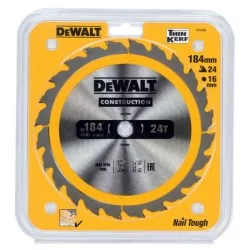 Piła tarczowa do drewna DeWALT DT1939 184x16mm 24T z widią