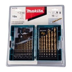 Zestaw wierteł do metalu Makita B-67795 HSS TIN 1,5-10mm 19 sztuk