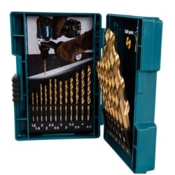 Zestaw wierteł do metalu Makita B-67795 HSS TIN 1,5-10mm 19 sztuk
