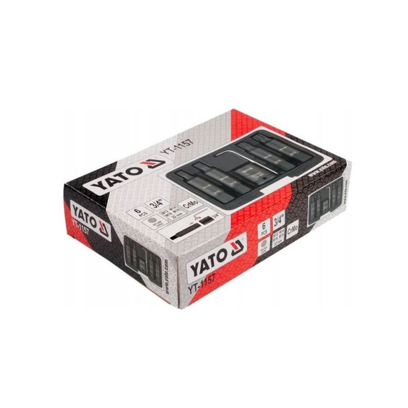 Zestaw bitów udarowych YATO YT-1157 SPLINE XZN 3/4’’ 6el.