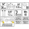 ŁAŃCUCH TNĄCY DO PILARKI 14" 3/8"