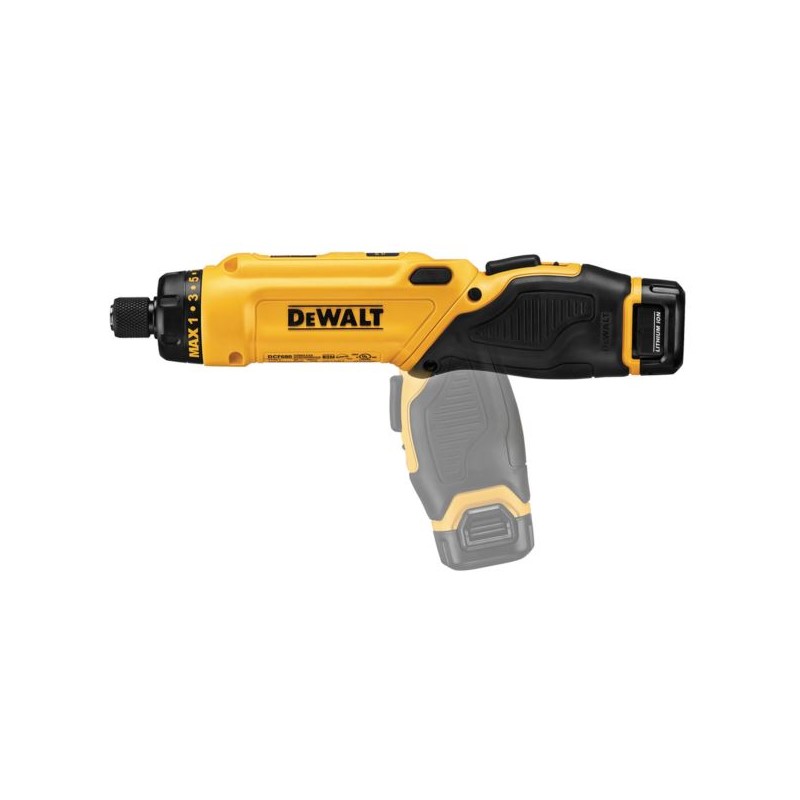Wkrętak żyroskopowy DeWALT DCF680G2F + latarka DCL023N 7,2V 2x1Ah walizka
