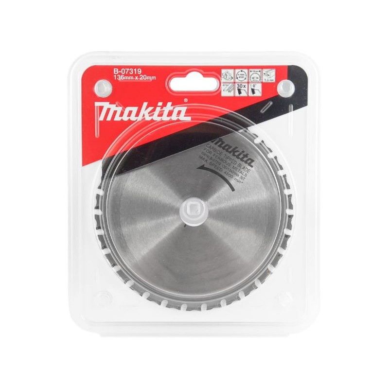 Tarcza do metalu 136x20mm z widią Makita B-07319