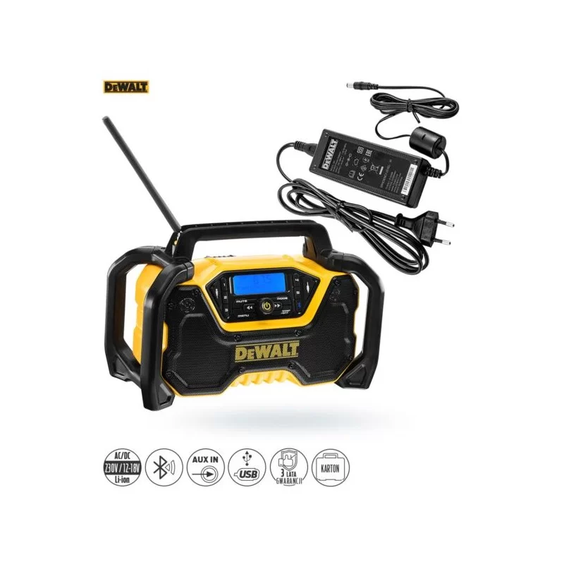 Radio kompaktowe FM/ DAB+ FLEXVOLT DEWALT DCR029