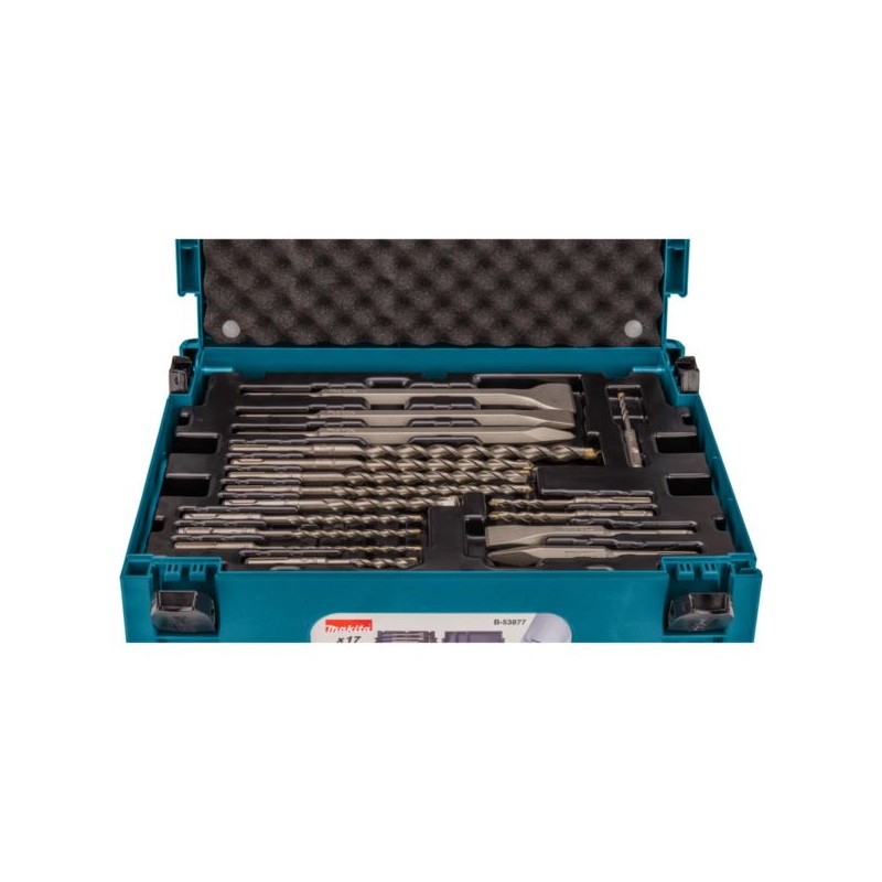 Zestaw 17 wierteł dłut SDS+ MAKPAC Makita B-53877