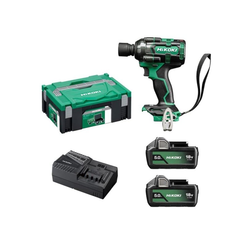 Klucz udarowy HiKOKI WR18DH WPZ 18V 2x5Ah BL 345Nm 1/2'' walizka