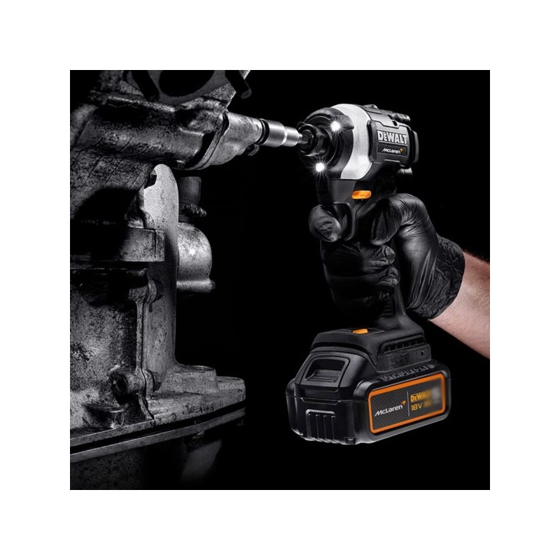 Zestaw COMBO DeWALT DCK200MP2T McLaren F1 wkrętarka DCD85M i zakrętarka DCF85M + 2x5Ah ładowarka i walizka