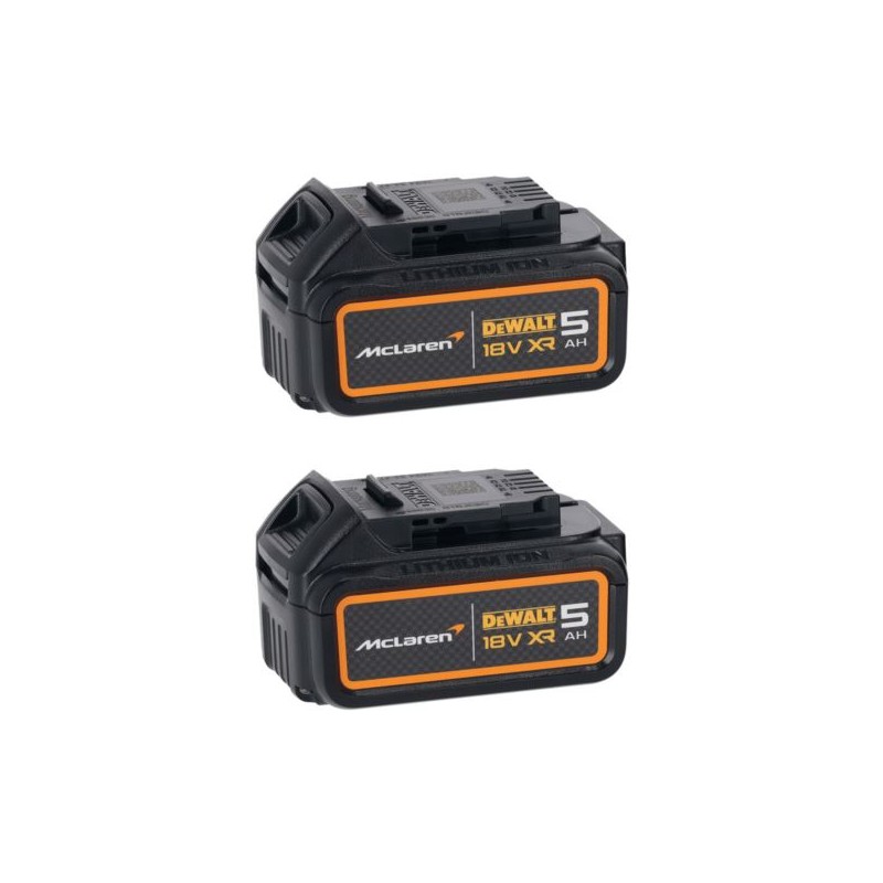 Zestaw COMBO DeWALT DCK200MP2T McLaren F1 wkrętarka DCD85M i zakrętarka DCF85M + 2x5Ah ładowarka i walizka