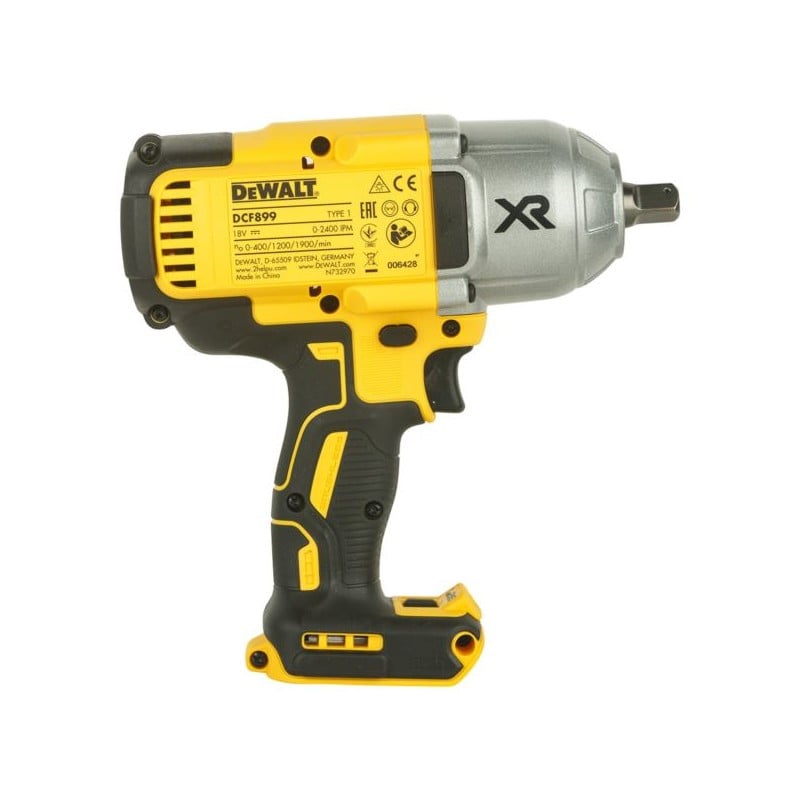 Klucz udarowy DeWALT DCF899P2 XR 18V 2x5Ah BL 950Nm 1/2'' + zestaw 7 nasadek udarowych DeWALT DWMT74737-0 rękawice walizka