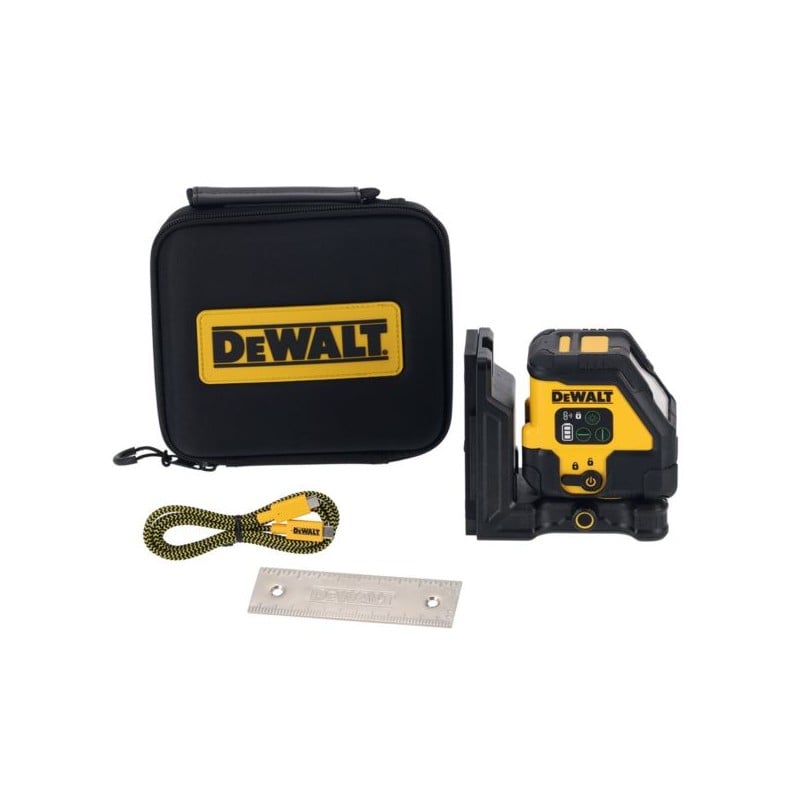 Laser krzyżowy DeWALT DCLE14201GB USB-C zielony samopoziomujący 45m torba