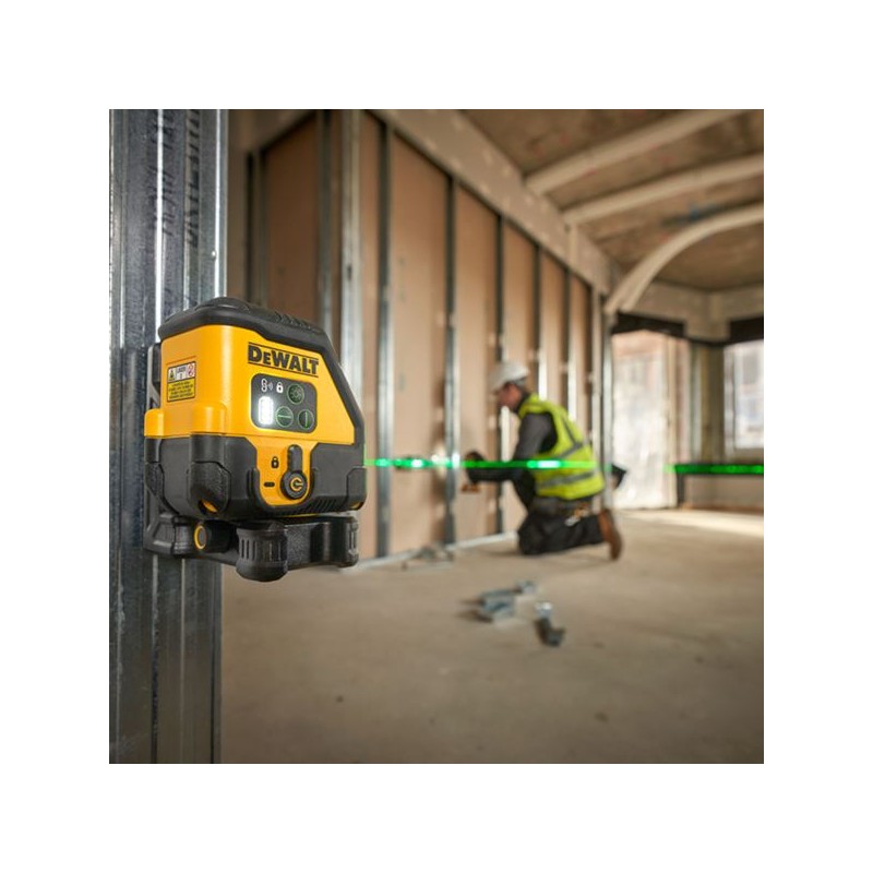 Laser krzyżowy DeWALT DCLE14201GB USB-C zielony samopoziomujący 45m torba