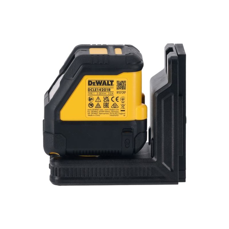 Laser krzyżowy DeWALT DCLE14201RB USB-C czerwony samopoziomujący 30m torba