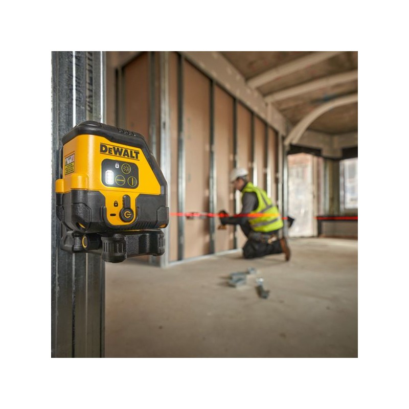 Laser krzyżowy DeWALT DCLE14201RB USB-C czerwony samopoziomujący 30m torba