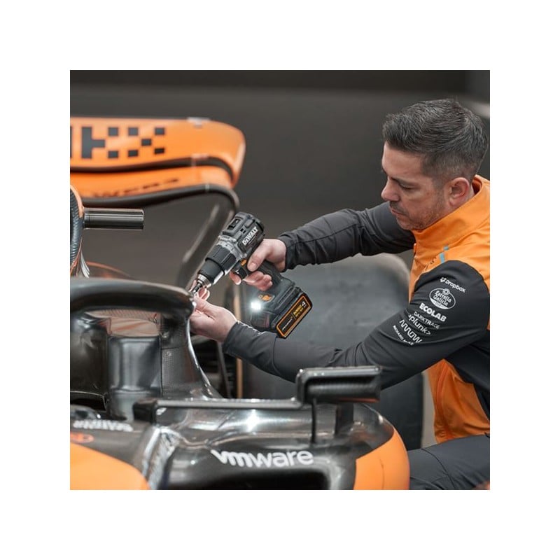 Wkrętarka udarowa DeWALT DCD85MM2T McLaren F1 XR 18V 2x4Ah BL 90Nm walizka