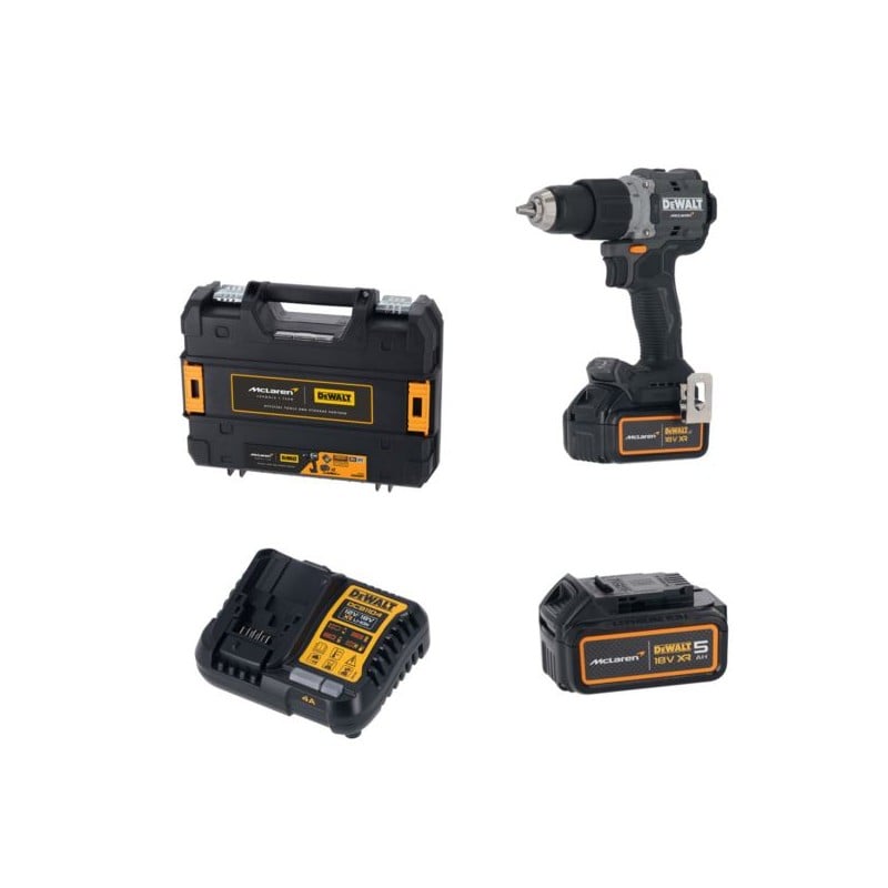 Wkrętarka udarowa DeWALT DCD85MP2T McLaren F1 XR 18V 2x5Ah BL 90Nm walizka