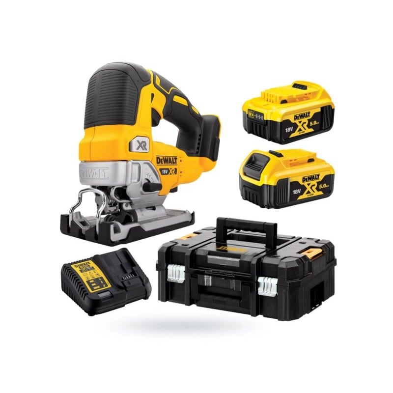 Wyrzynarka DEWALT DCS334P2 18V 135mm 2x5Ah gł/cię